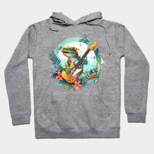 Chillax with Lizard Tunes: Rock 'n' Reptile Style Hoodie
